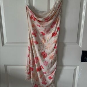 Floral Pink and Cream Dress